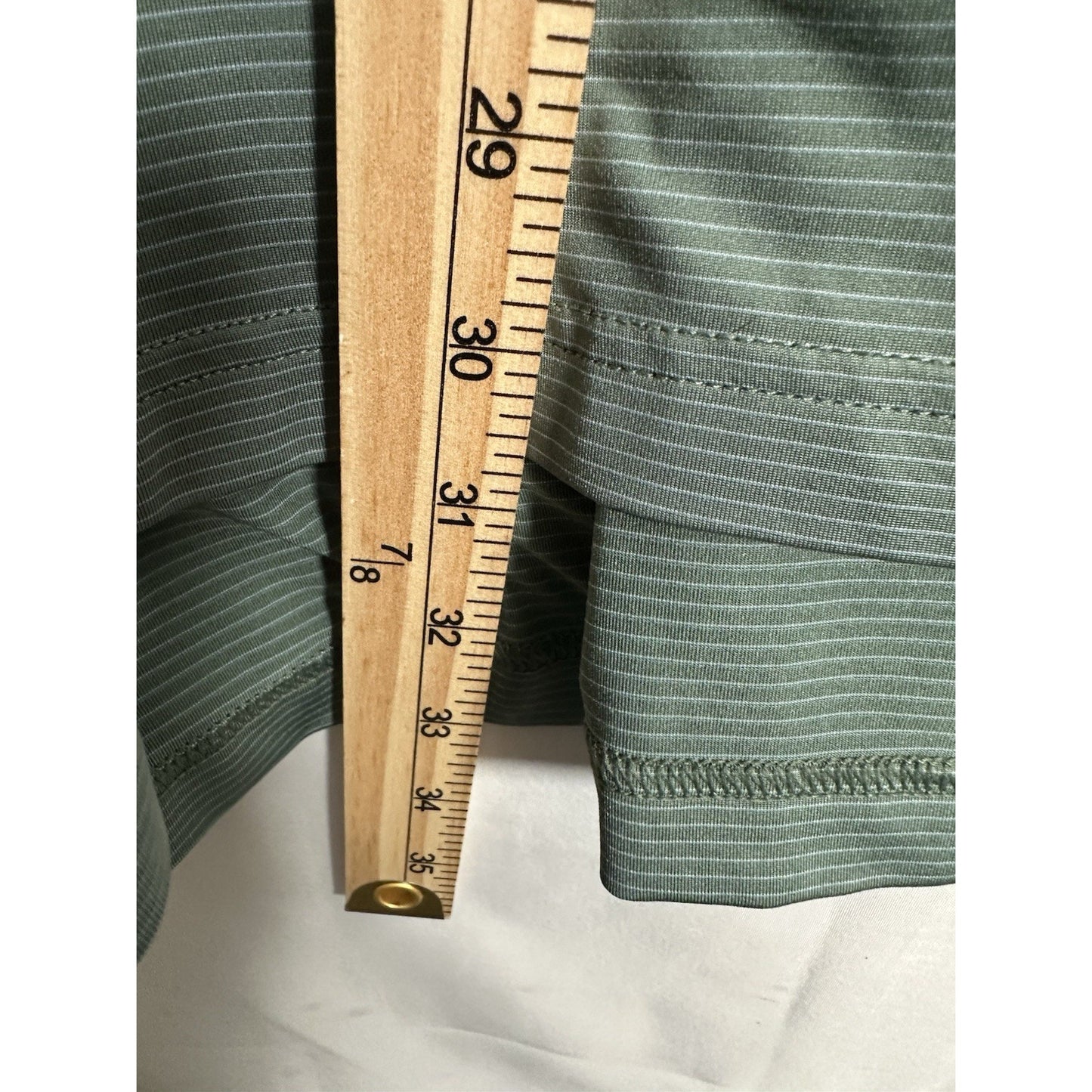 Peter Millar Polo Summer Comfort Mens Sz XL Golfcore Pinstriped Embroidered