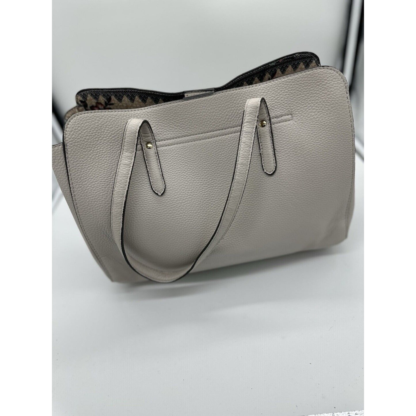 NANETTE LAPORE Light Gray Bowed Shoulder Bag Double Handeled Purse