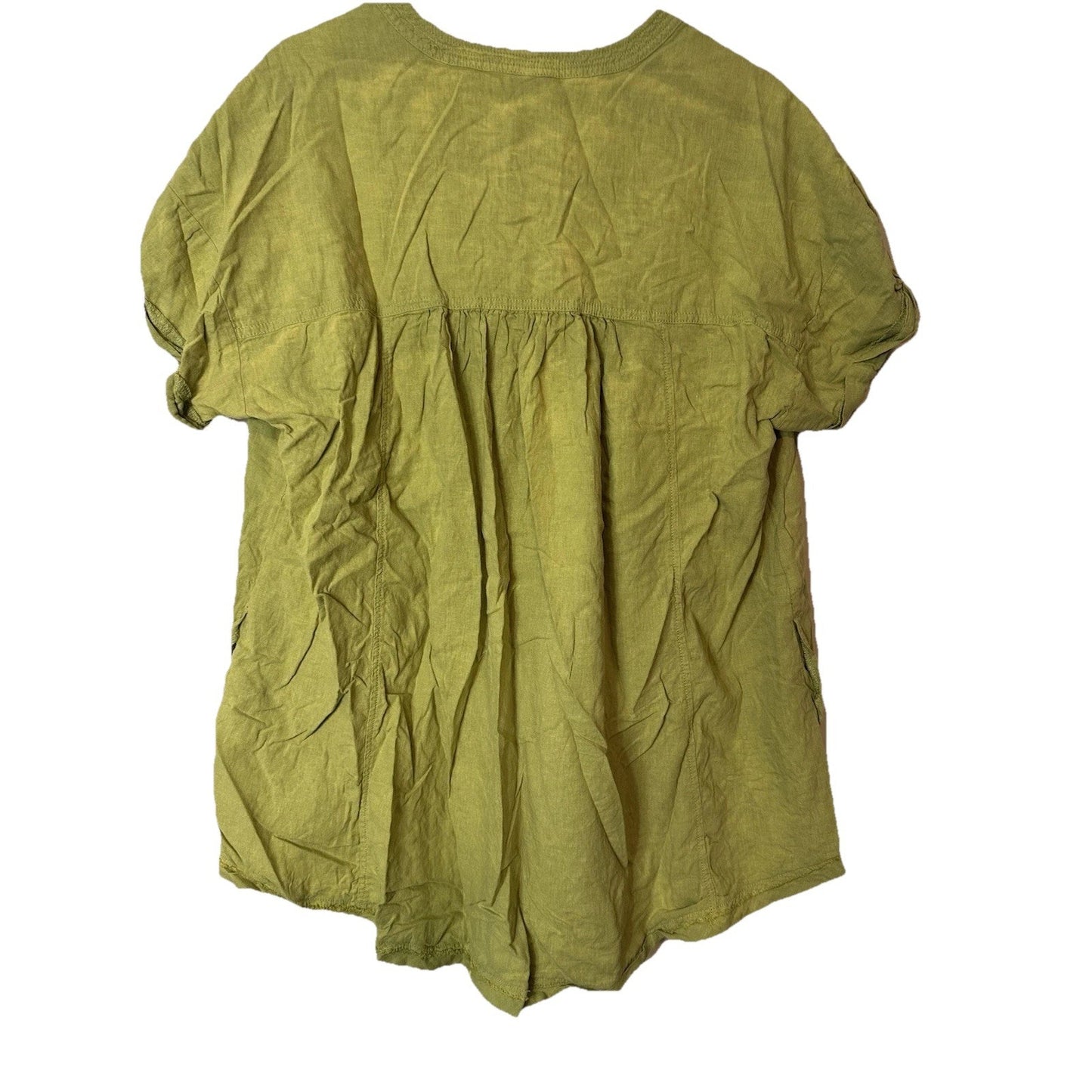 Free People Sugar Rush Babydoll Top Womens M V-Neck Oversized Flowy Hippie Boho