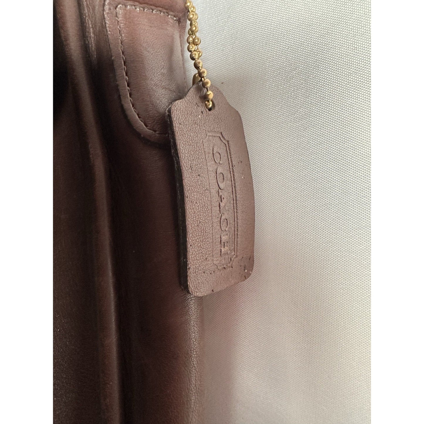 Vintage Coach Lexington Leather Briefcase Turn Lock Chocolate Brown