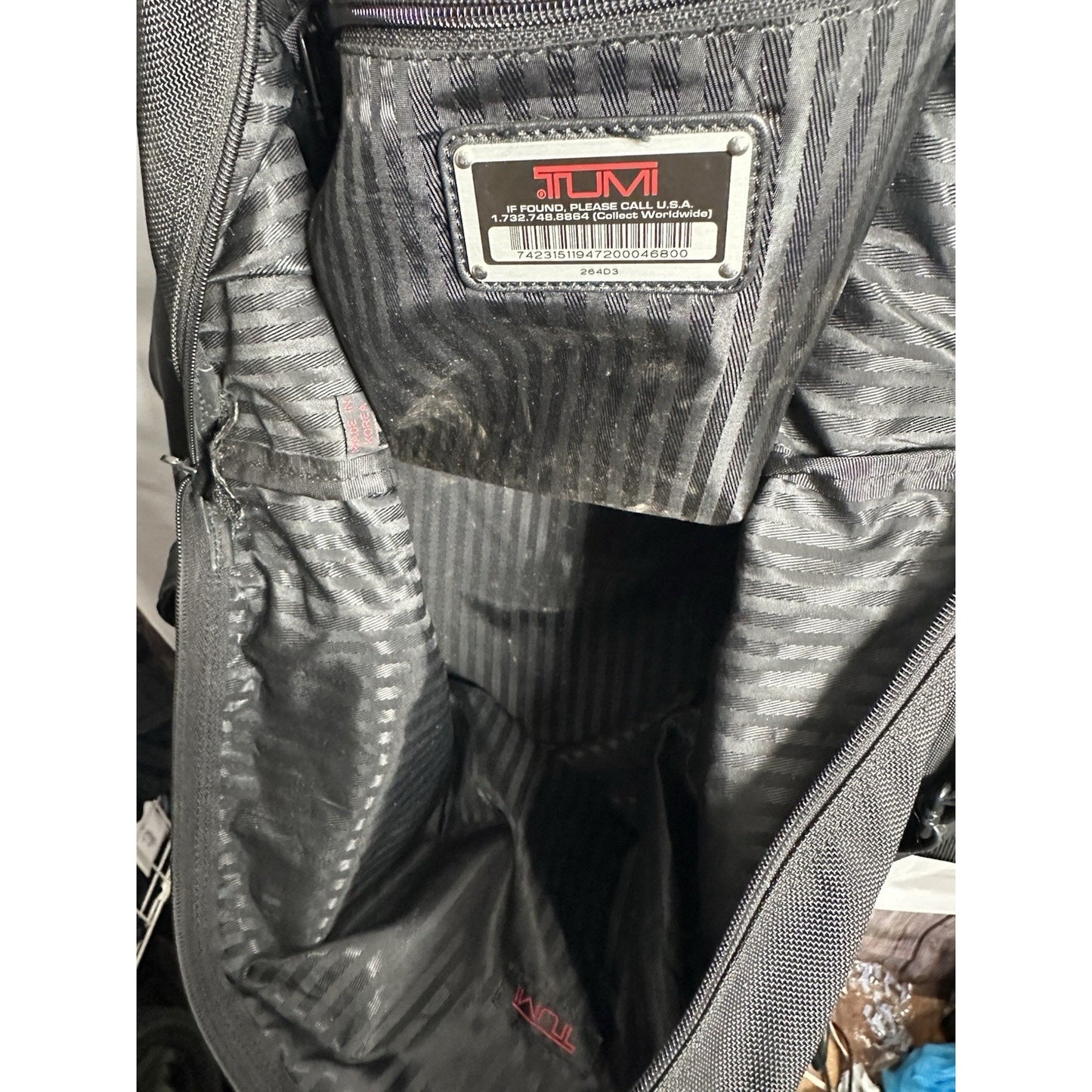 TUMI Boston Bag W/ ID Travel Black Weekender Carry On