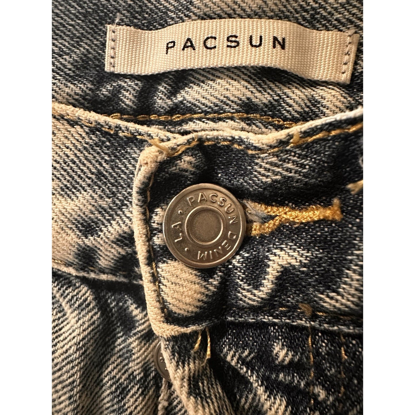 Pacsun Vintage Ultra High Rise Womens Sz 24 Destroyed Distressed Raw Hem Boho