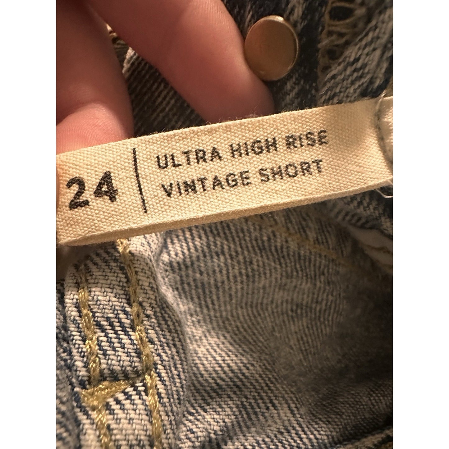 Pacsun Vintage Ultra High Rise Womens Sz 24 Destroyed Distressed Raw Hem Boho