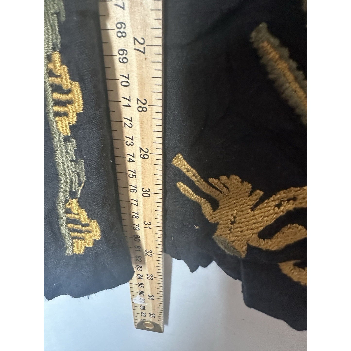 $168 Free People Anouk Black Combo Gold Olive Embroidered Mini Dress S Bohemian