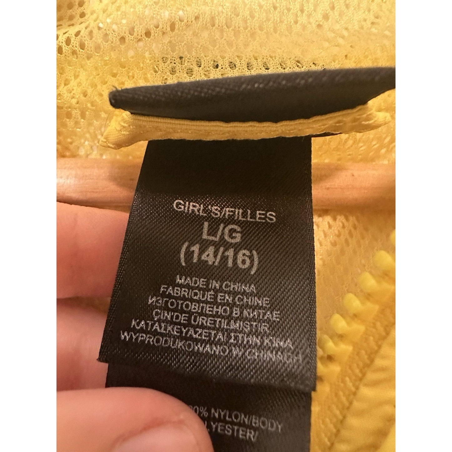 The North Face Girls L 14/16 Full Zip Rain Jacket Hooded Layers Outdoors Bright