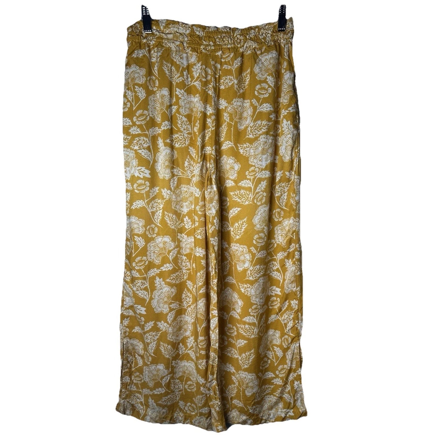 Anthropologie Wide Leg Floral Pants Womens Sz S Boho Beachy Palazzo Tropical