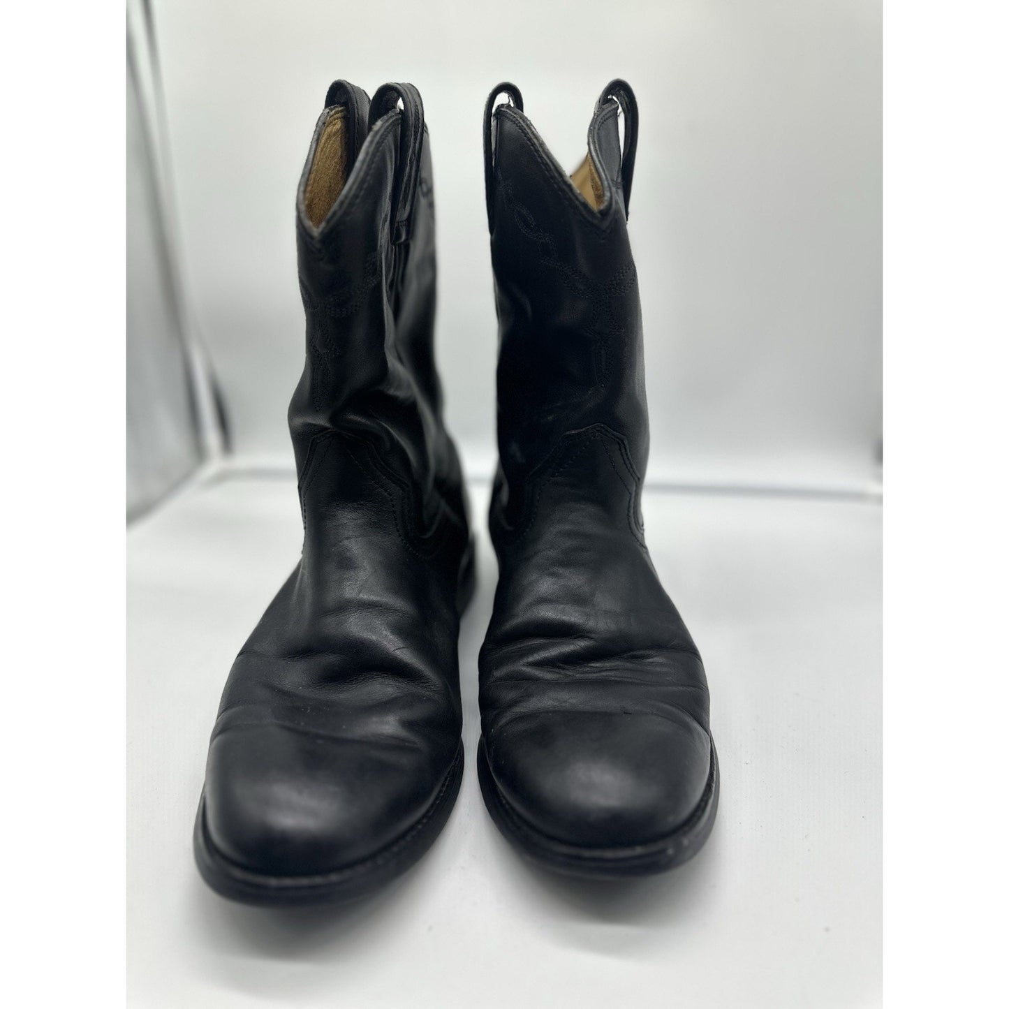 ARIAT Heritage Roper Western Boots Black Leather Men's Size 11 EE