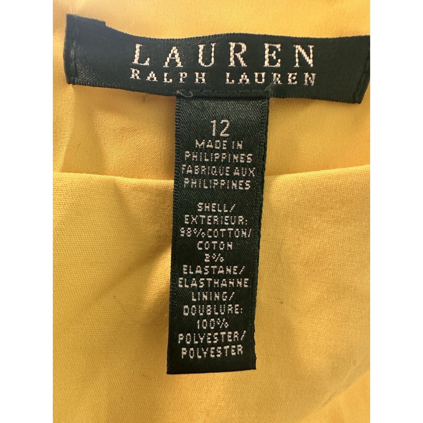 VTG Lauren Ralph Lauren Sleeveless Dress Womens Sz 12 Modest Careercore Preppy