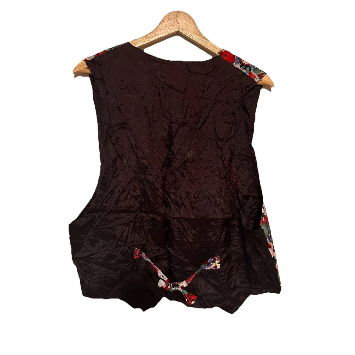 JLN USA Snowman Vest Womens Sz M 90s Teacher Christmas Holiday Winter Graphic