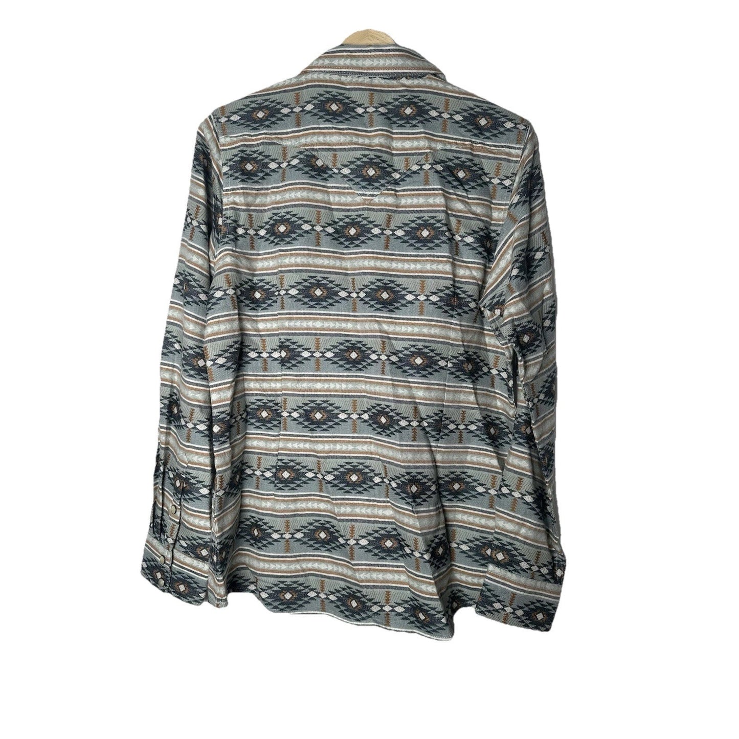 ARIAT REAL Women's Snap Button Front Shirt L/Sleeve Creekside Jacquard Sz M NWT