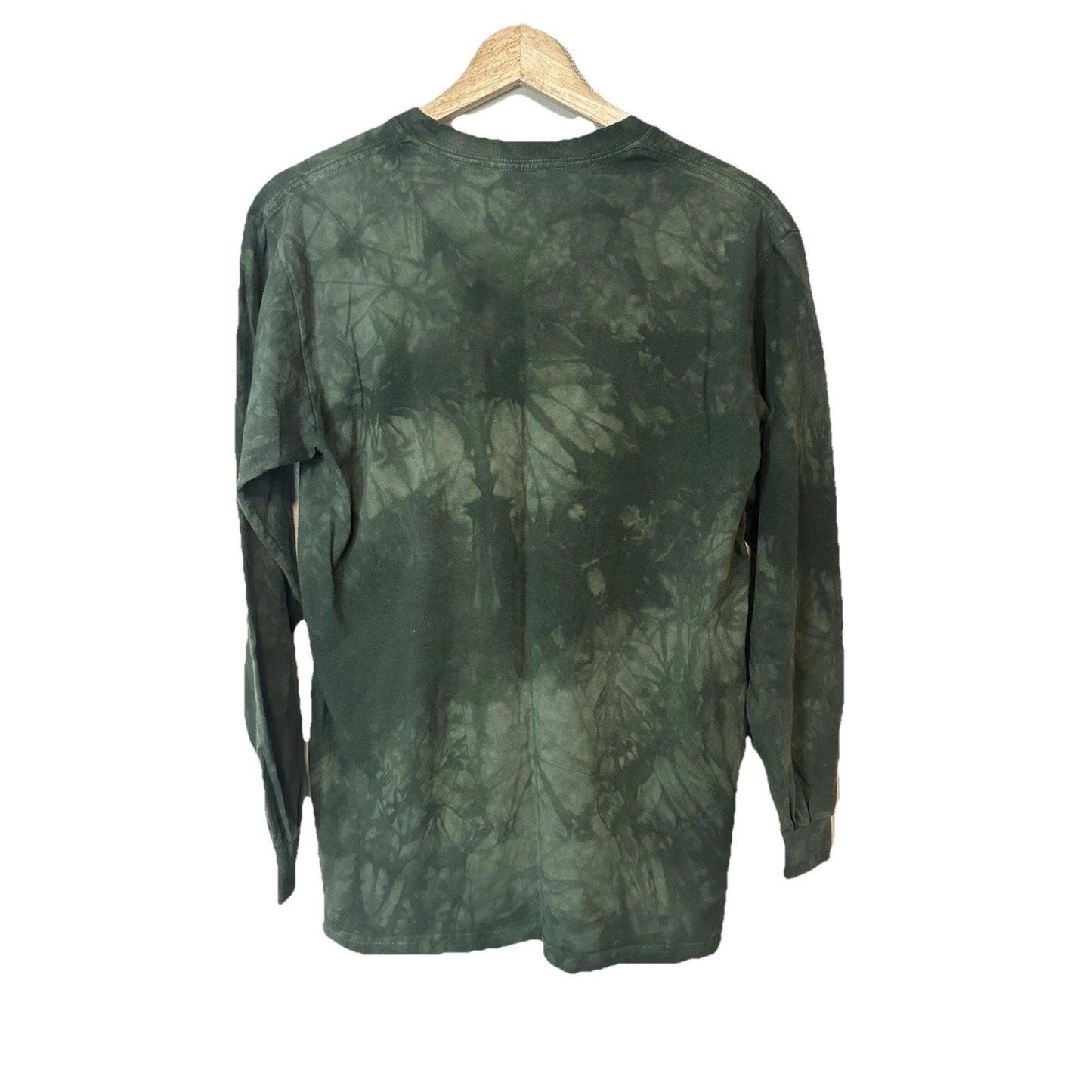 The Mountian Tie Dye Green Sea Turtle Long Sleeve T-Shirt Women S Beachy