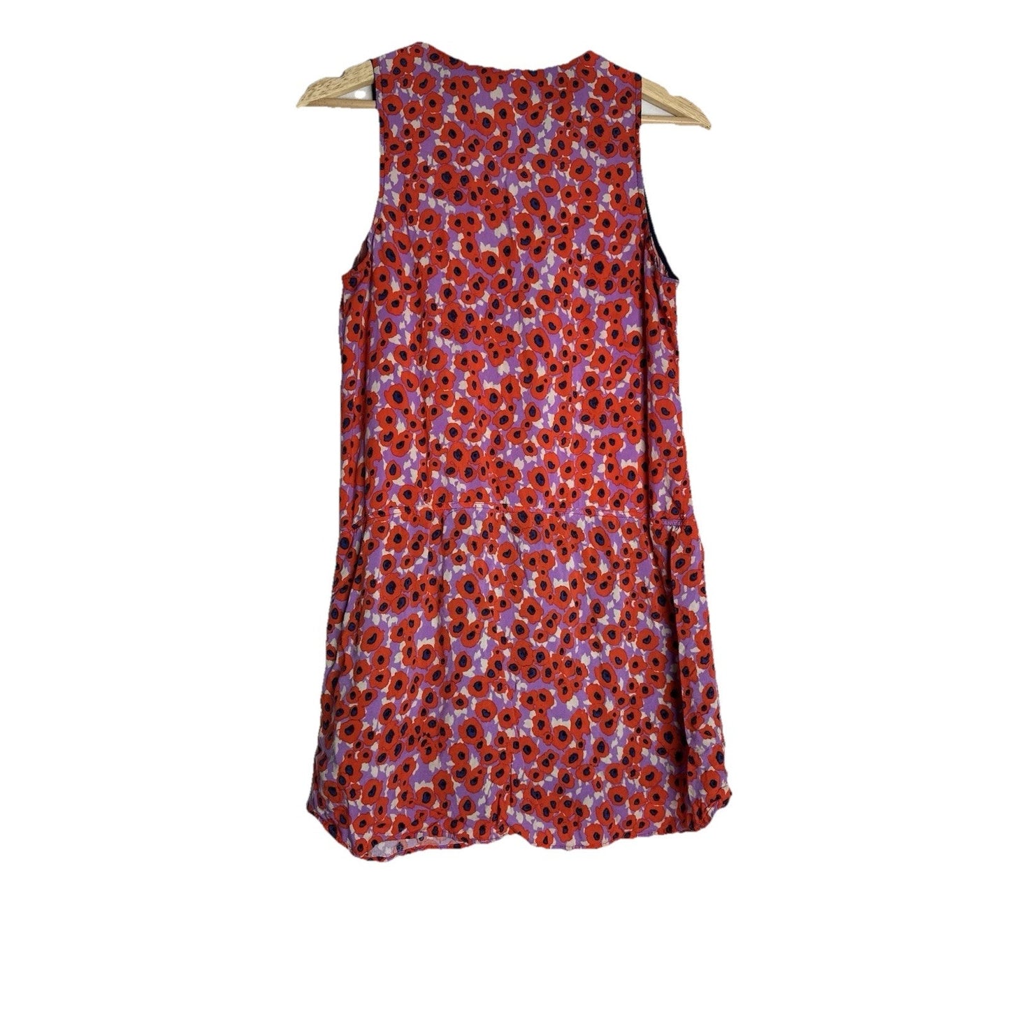 SPLENDID Womens M Floral Print Shirt Shift Casual Drop Waist Button Dress Dainty