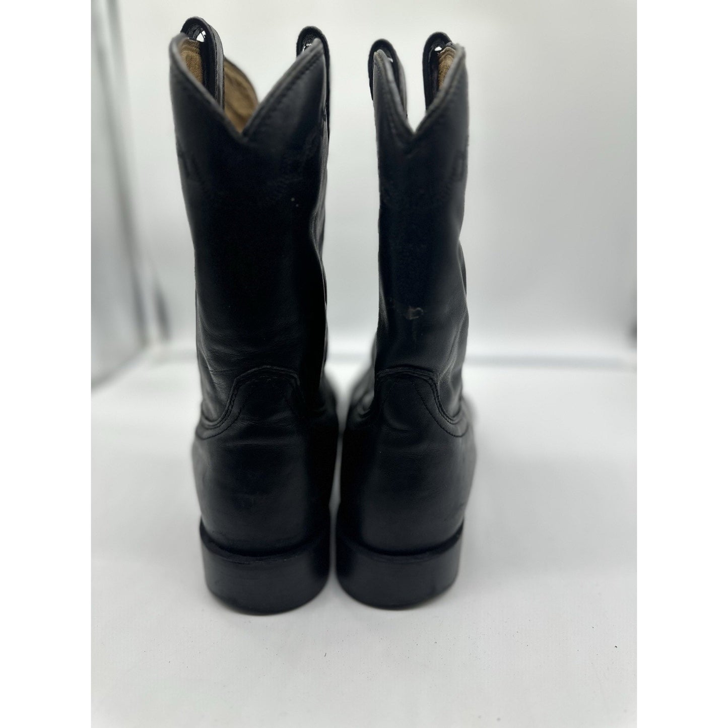 ARIAT Heritage Roper Western Boots Black Leather Men's Size 11 EE