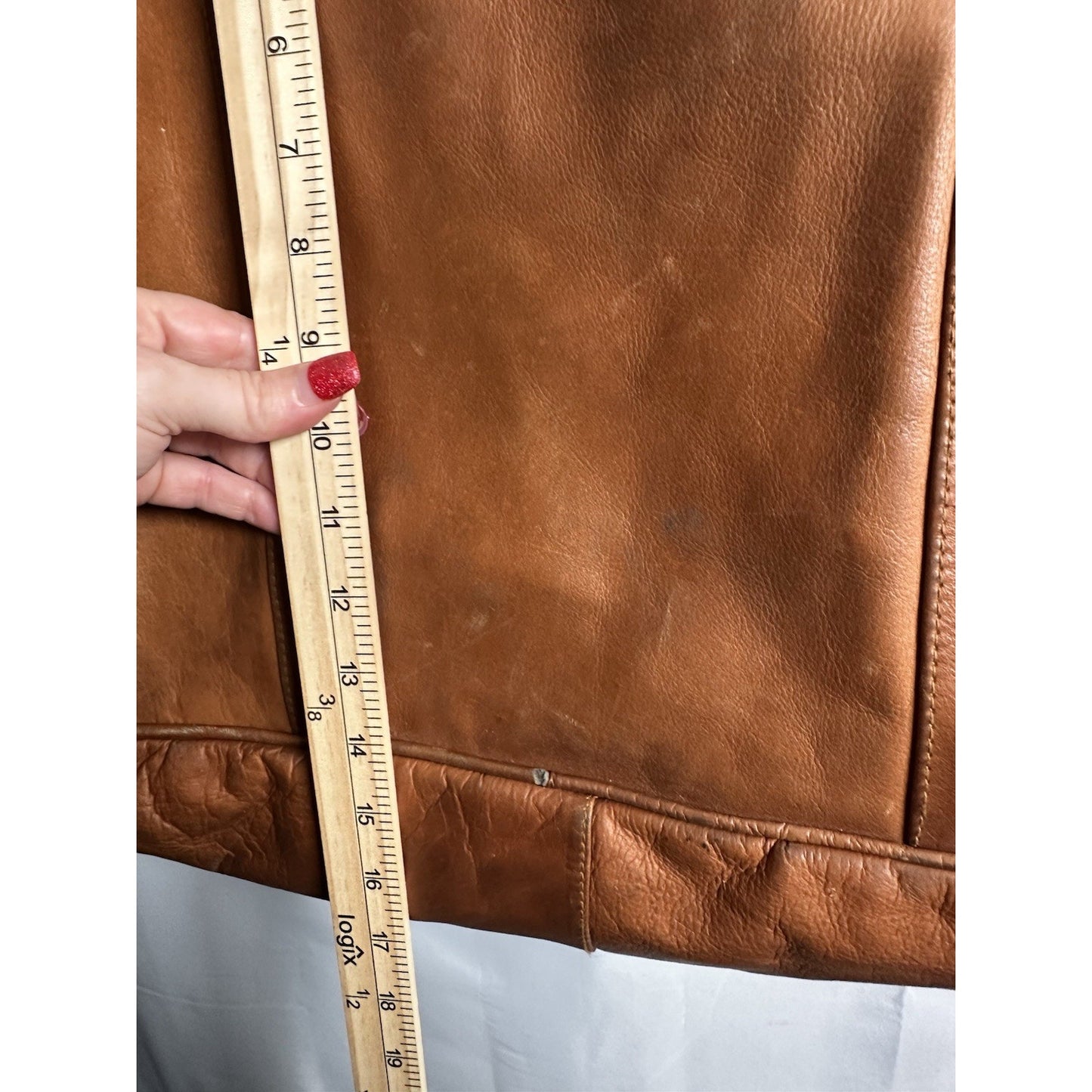 VINTAGE Geniune Leather Tote Bag Briefcase Carry On