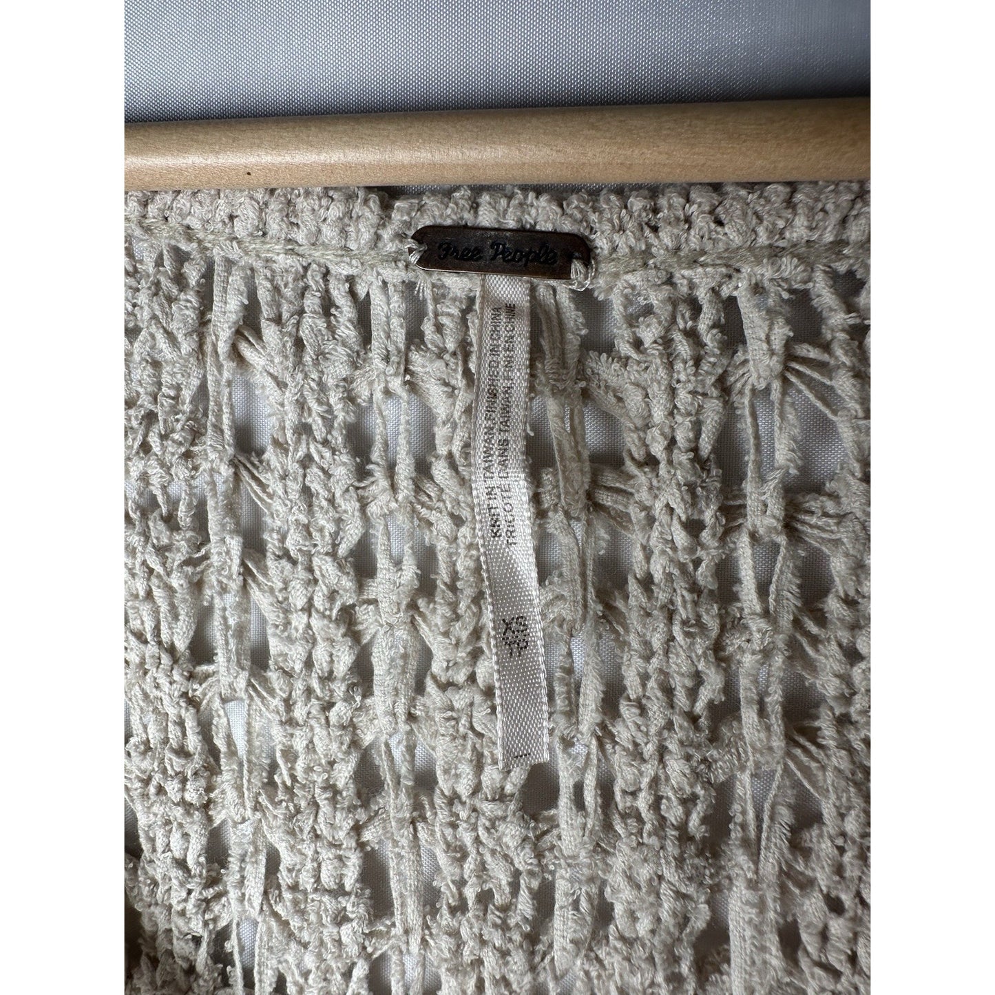 Free People Best Of You Sweater Womens Sz XS Oversized Beachy Coastal Cozy Boho