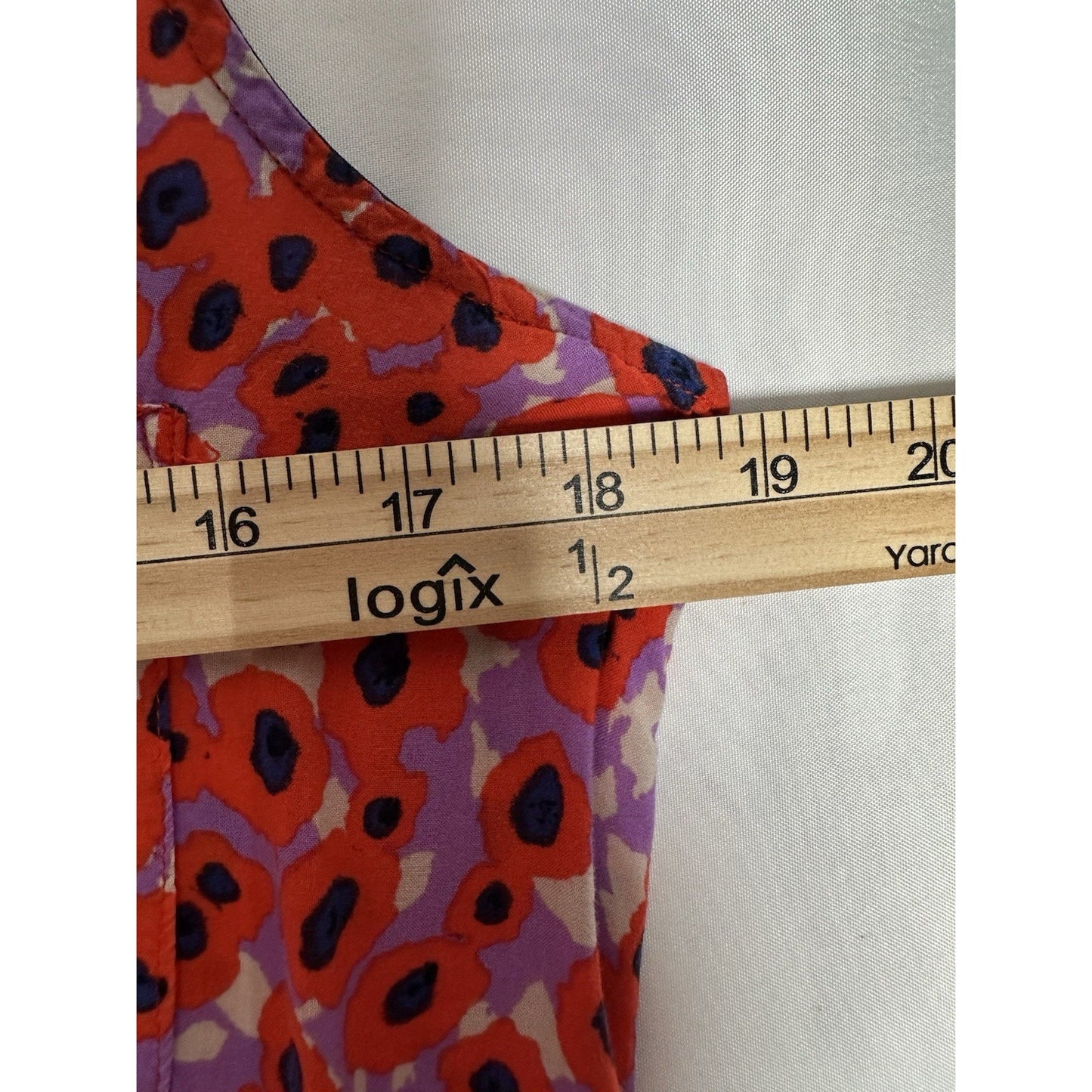 SPLENDID Womens M Floral Print Shirt Shift Casual Drop Waist Button Dress Dainty