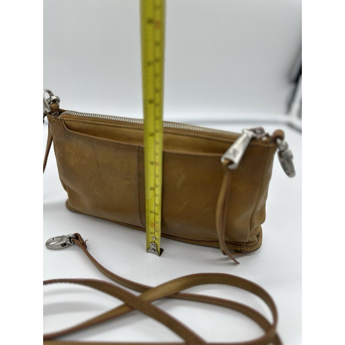 HOBO I nternational Crossbody Bag Brown Leather Purse Small Excellent
