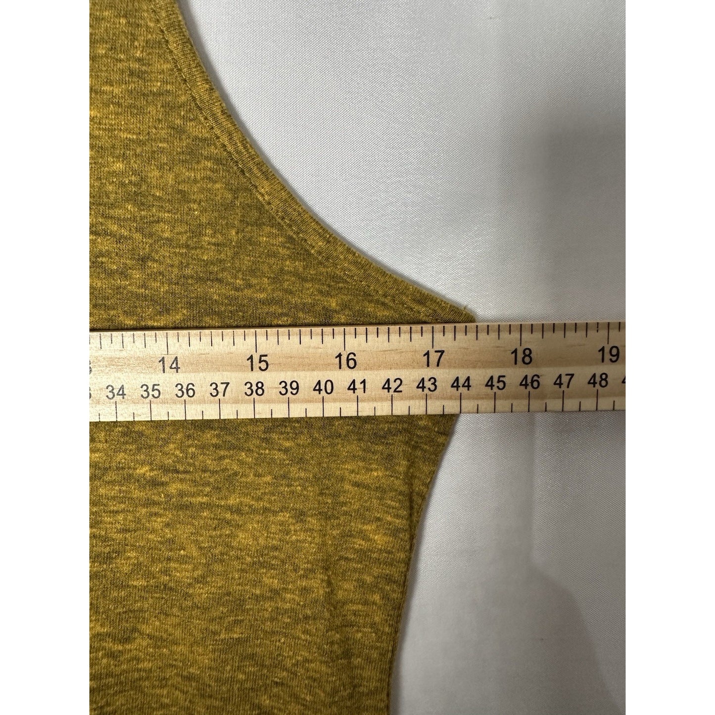Angie Racerback Tank Top Womens Sz Layers Stretch Comfortable Heathered
