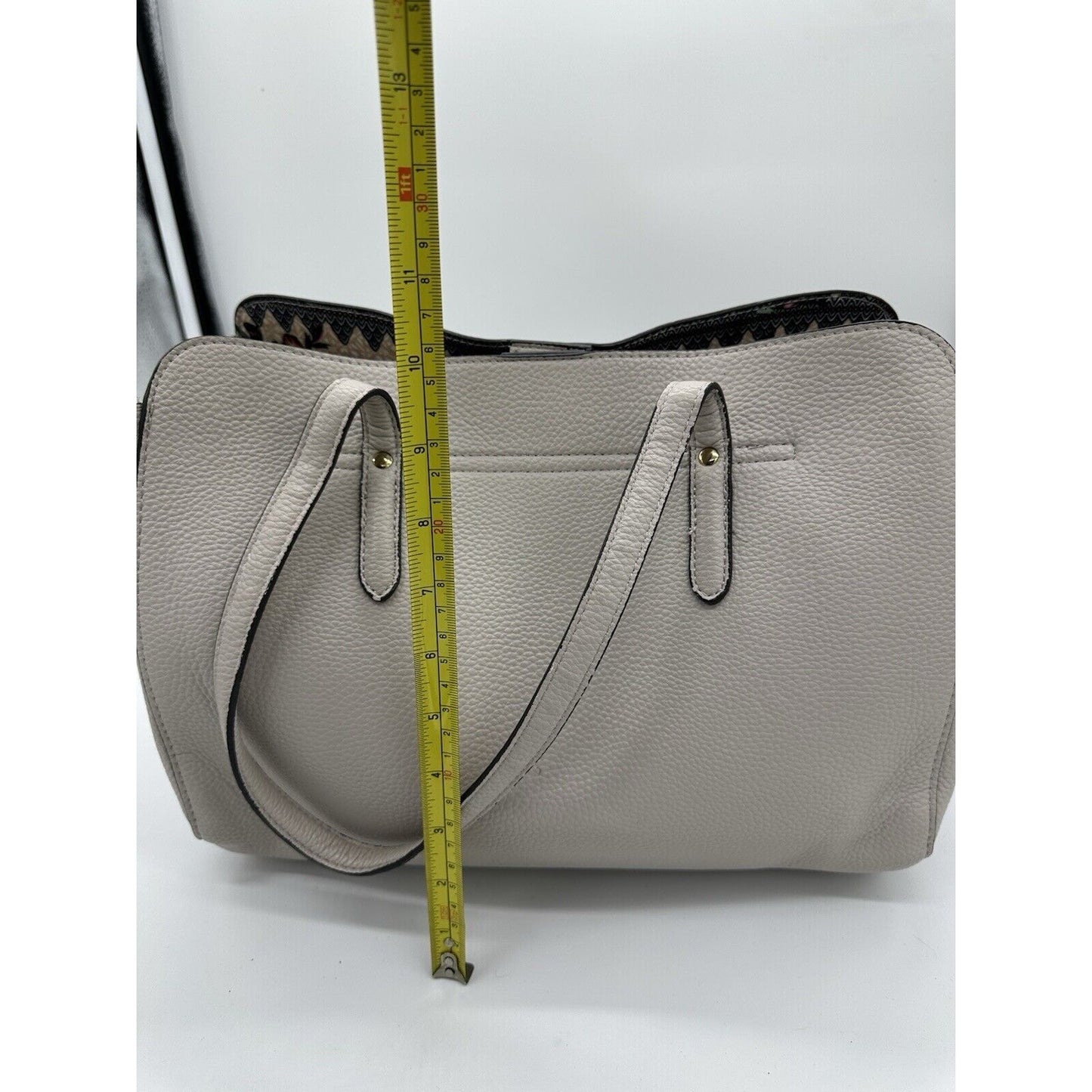 NANETTE LAPORE Light Gray Bowed Shoulder Bag Double Handeled Purse