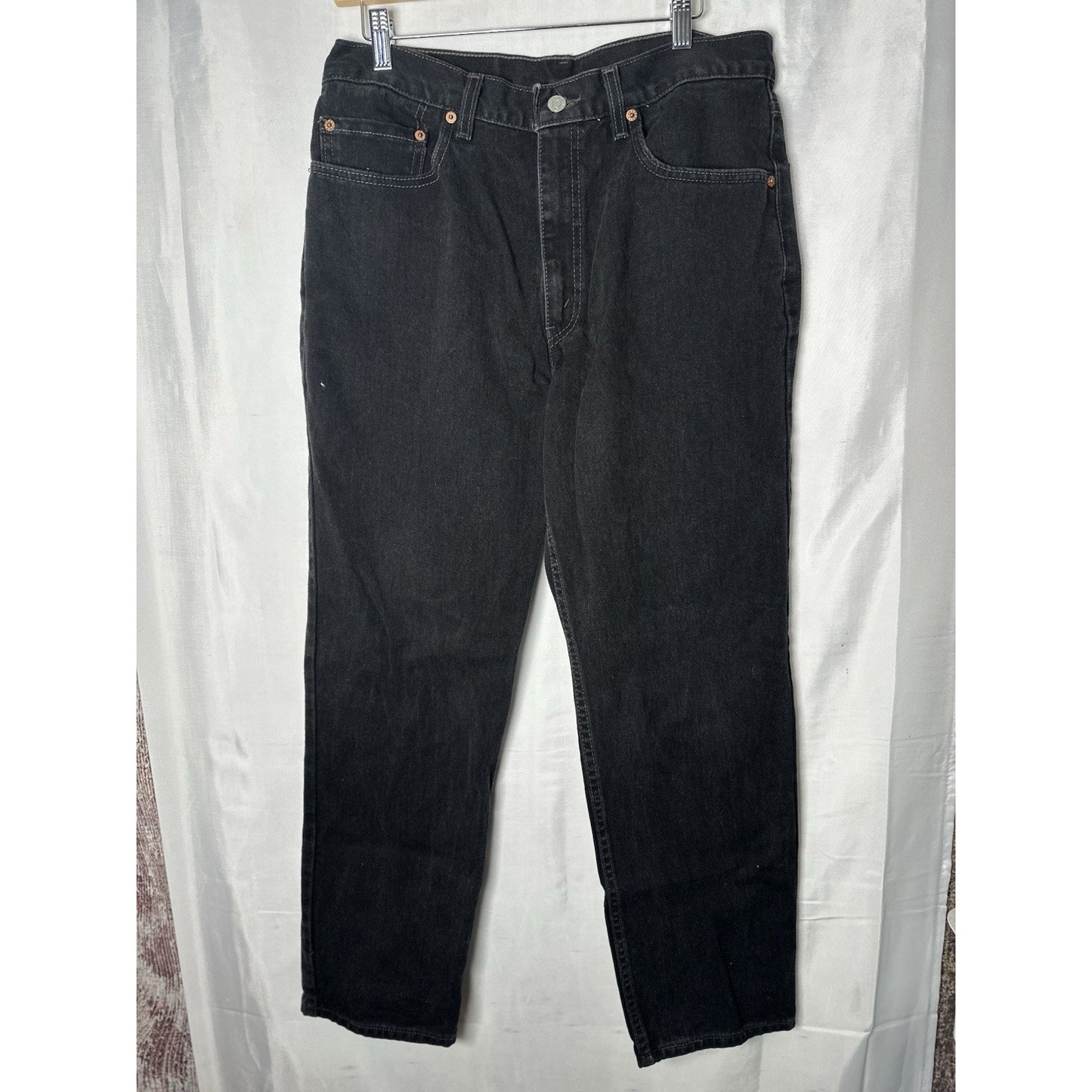 Levis Denim Jeans Mens Sz 34 x 30 Black Capsule Everyday Relaxed