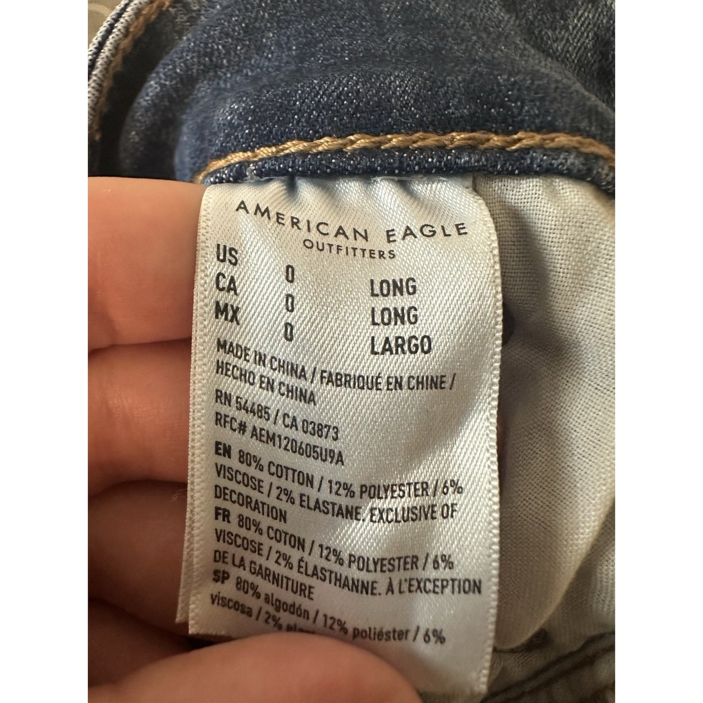 American Eagle Next Level Stretch Mini Skirt Womens 0 Long Destroyed Festival