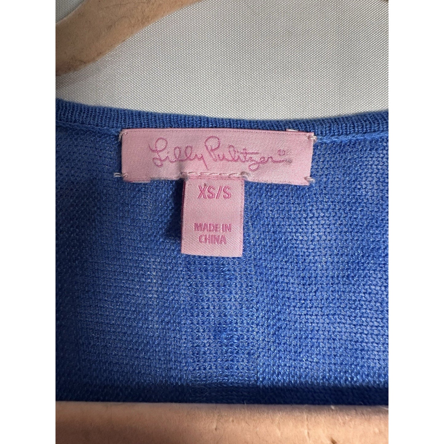 Lily Pulitzer Taryn Sweater 100% Linen Womens sz Xs Lightweight Coastal Beachy