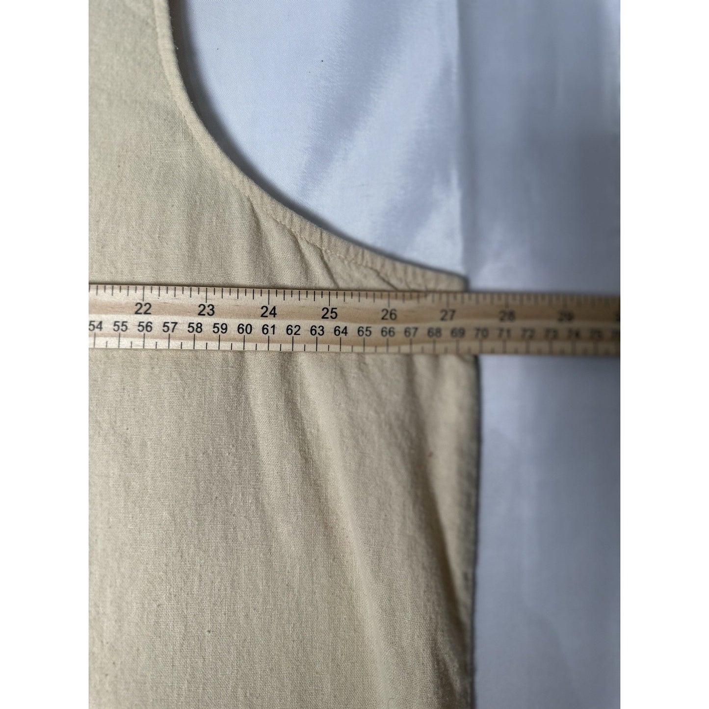Vintage Jane Ashley 2 Pc Womens Sz 3x Embroidered Linen Rayon Blend Neutral