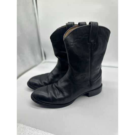 ARIAT Heritage Roper Western Boots Black Leather Men's Size 11 EE