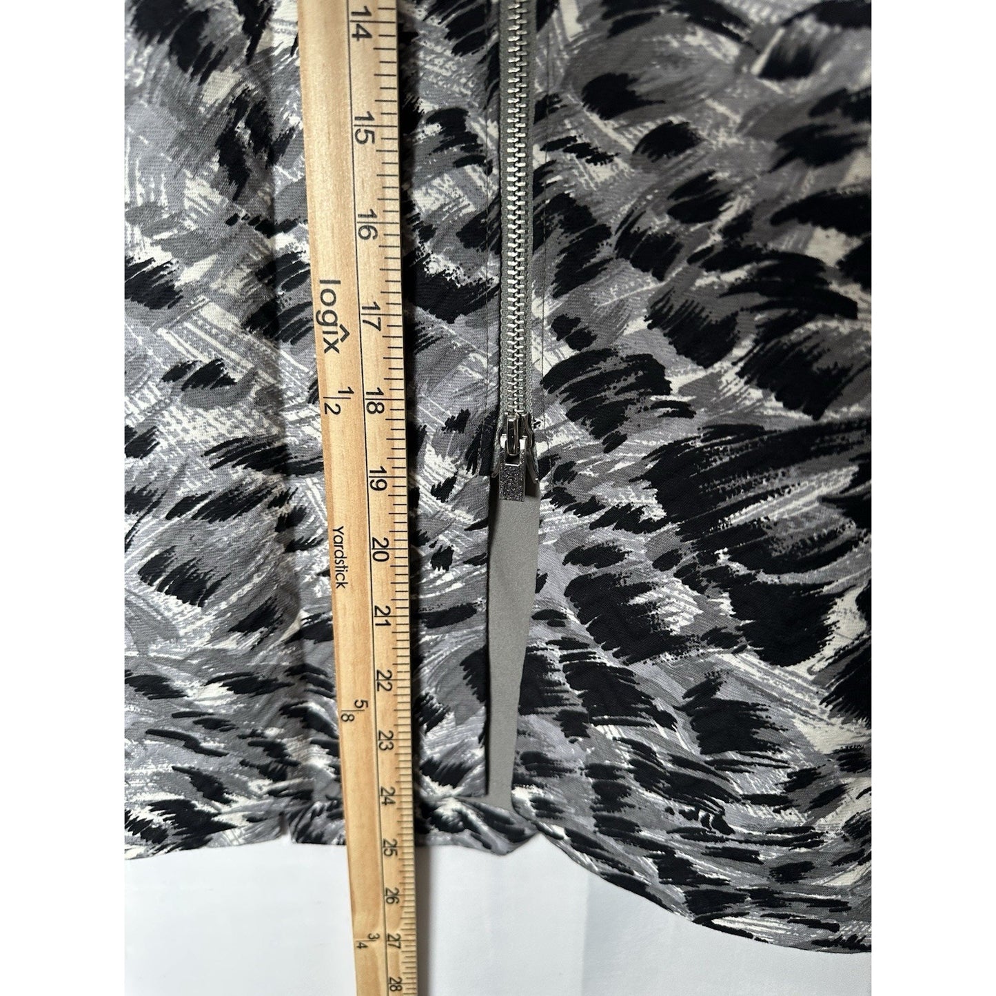 Talbots Woman Sz 16w Animal Print Front Zip Whimsigoth Festival Cocktail