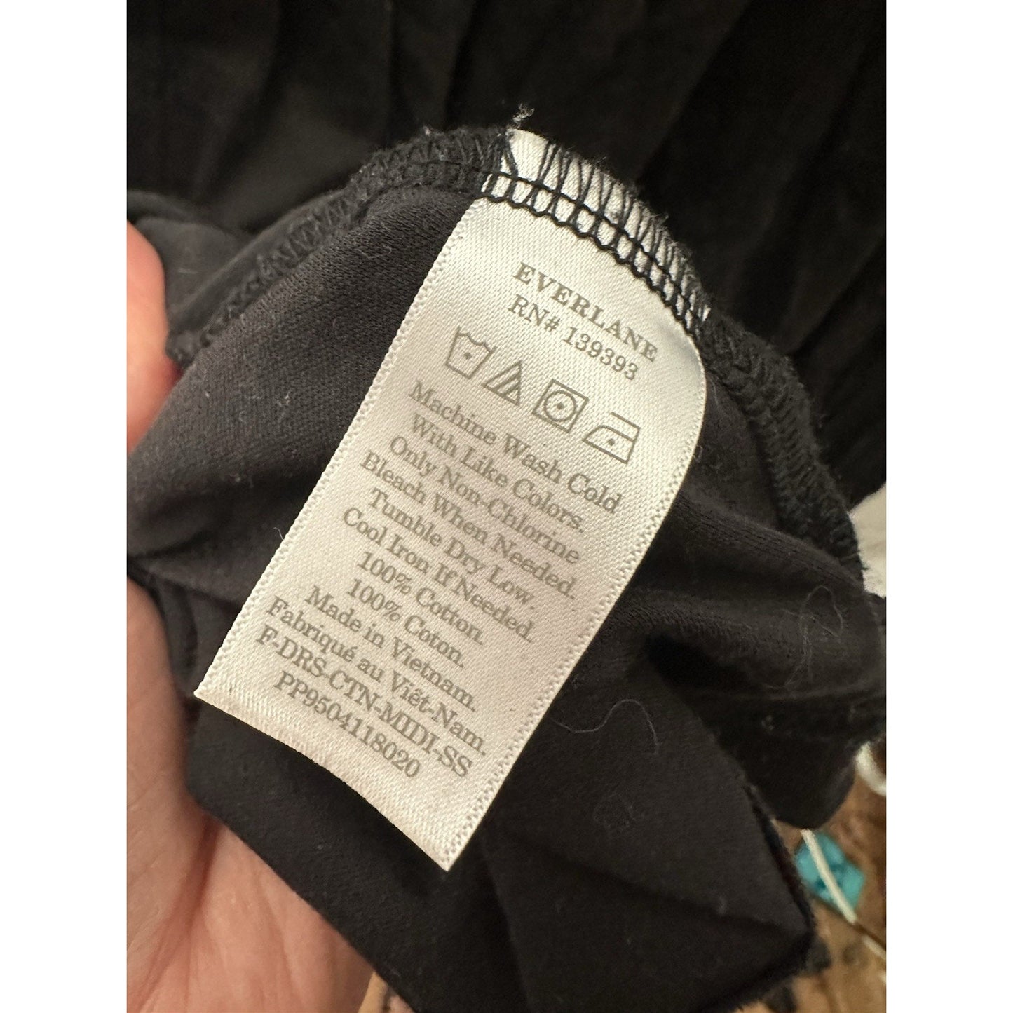 Everlane Sleeveless Jersey The Lux Cotton Flared Midi Dress Womens Sz M Preppy