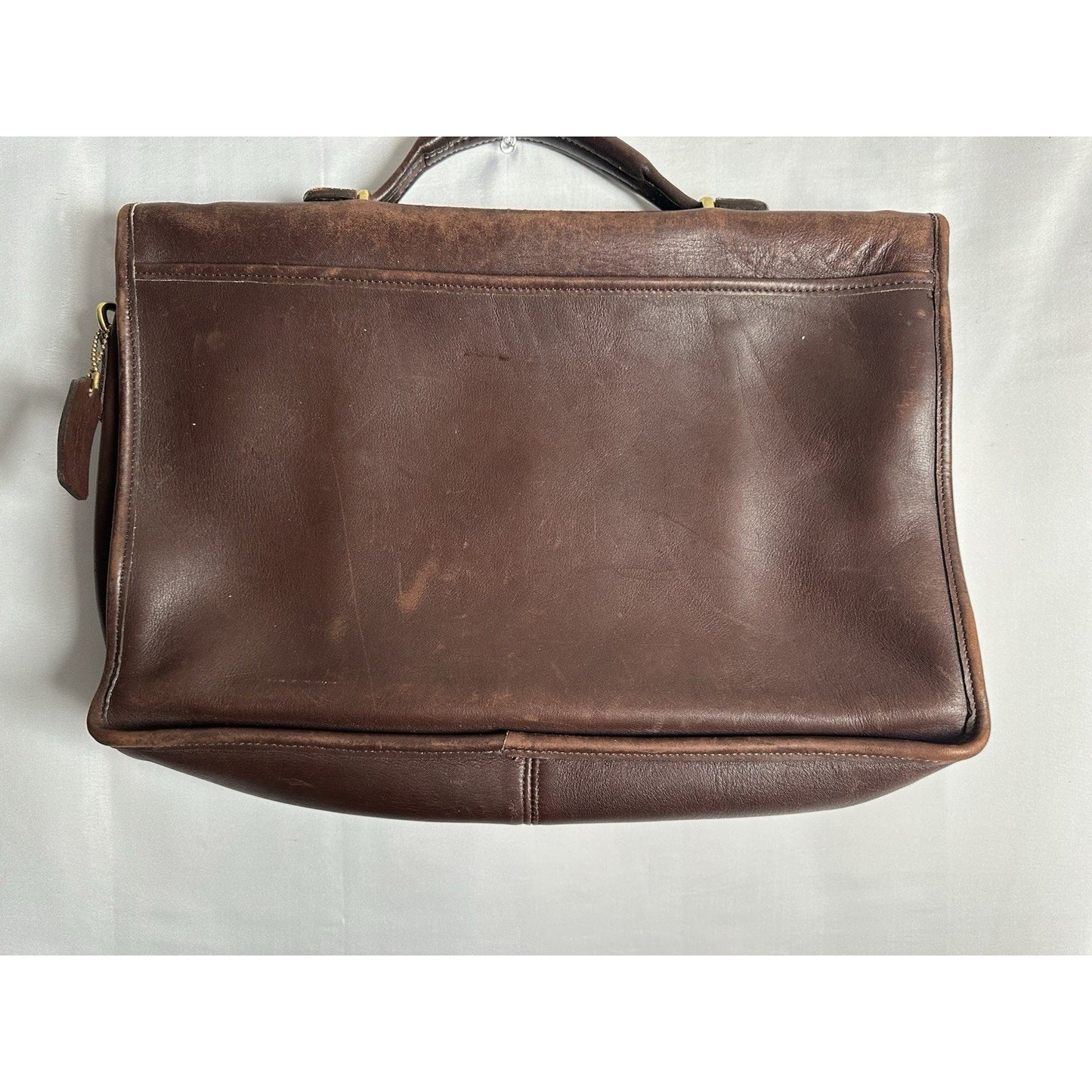 Vintage Coach Lexington Leather Briefcase Turn Lock Chocolate Brown
