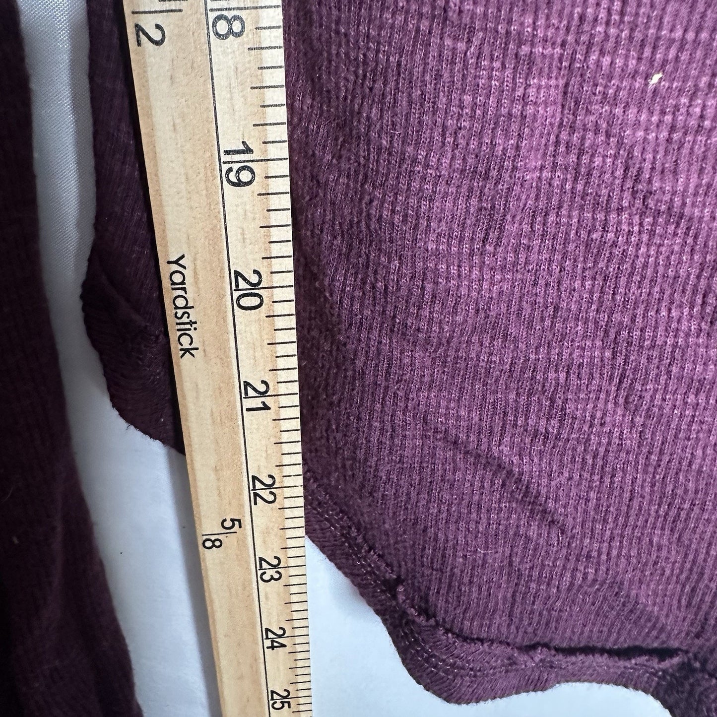 We The Free People Thermal Fair Isle Henley Shirt Size M Purple Brown Boho Ski