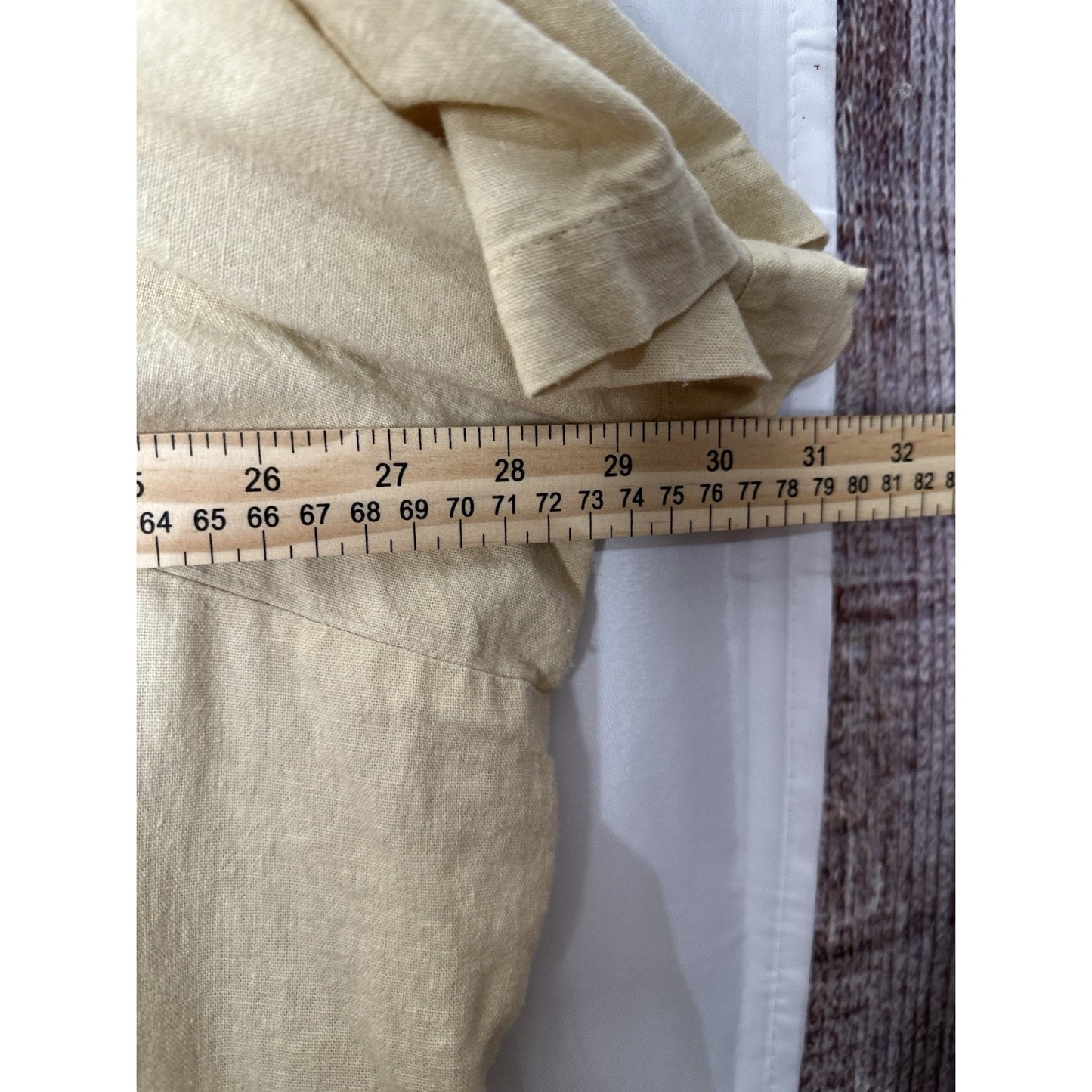 Vintage Jane Ashley 2 Pc Womens Sz 3x Embroidered Linen Rayon Blend Neutral
