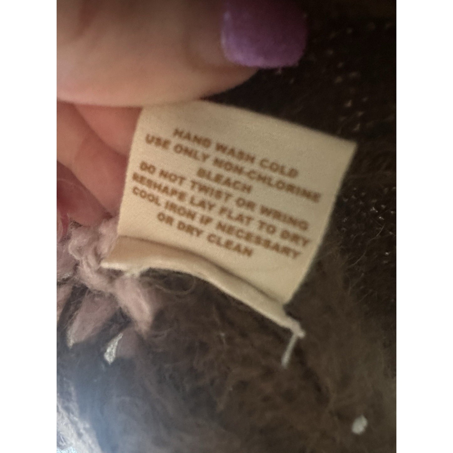 Free People Alpaca Blend Geometric Sweater Womens M Brown Pink Button Cabincore