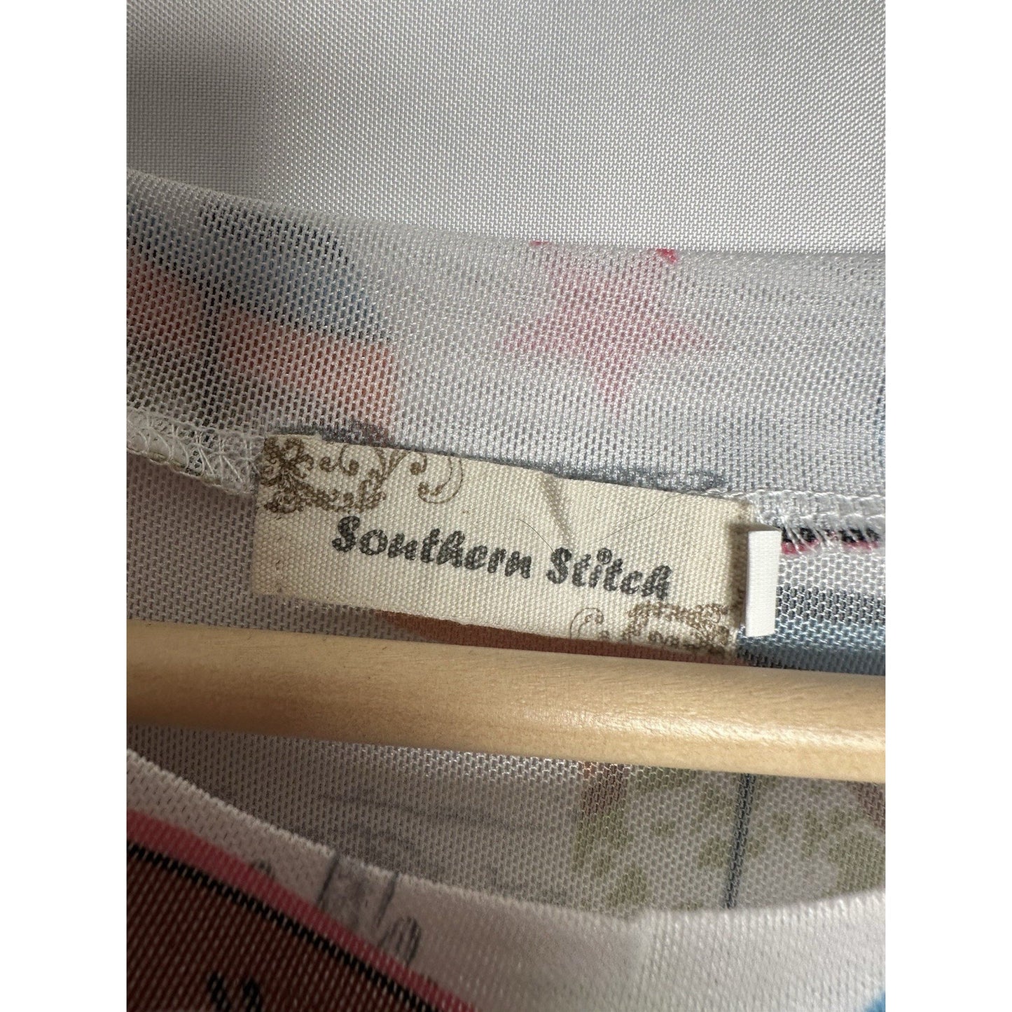 Southern Stitch Cowboy Boots Mesh Top Womens Sz L Western Cowgirlcore Sheer