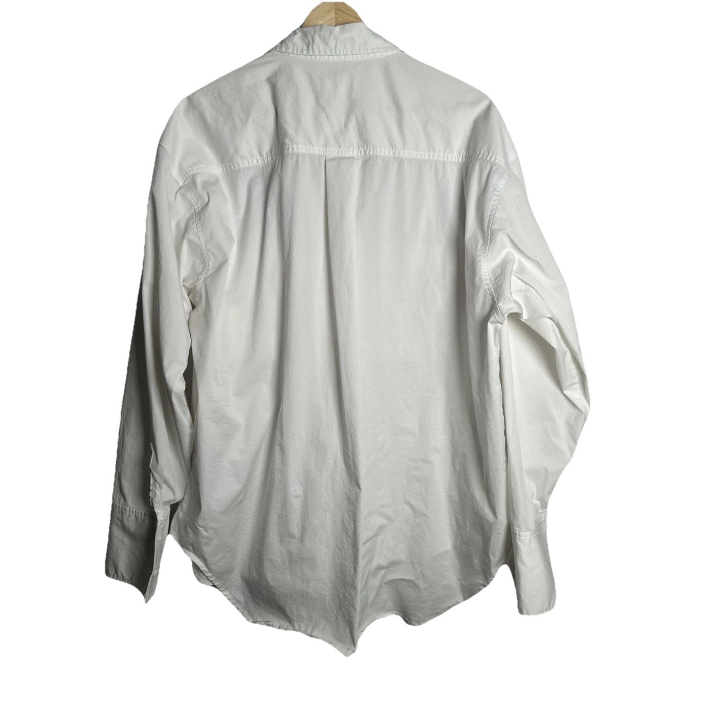 Good American Poplin Shirt Womens Sz 4 Oversized Minimalist Careercore