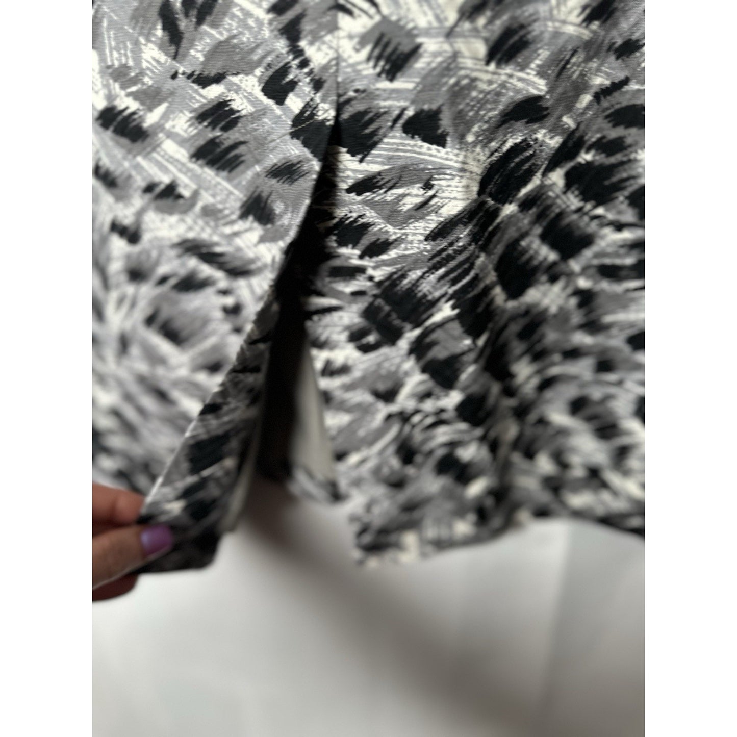 Talbots Woman Sz 16w Animal Print Front Zip Whimsigoth Festival Cocktail
