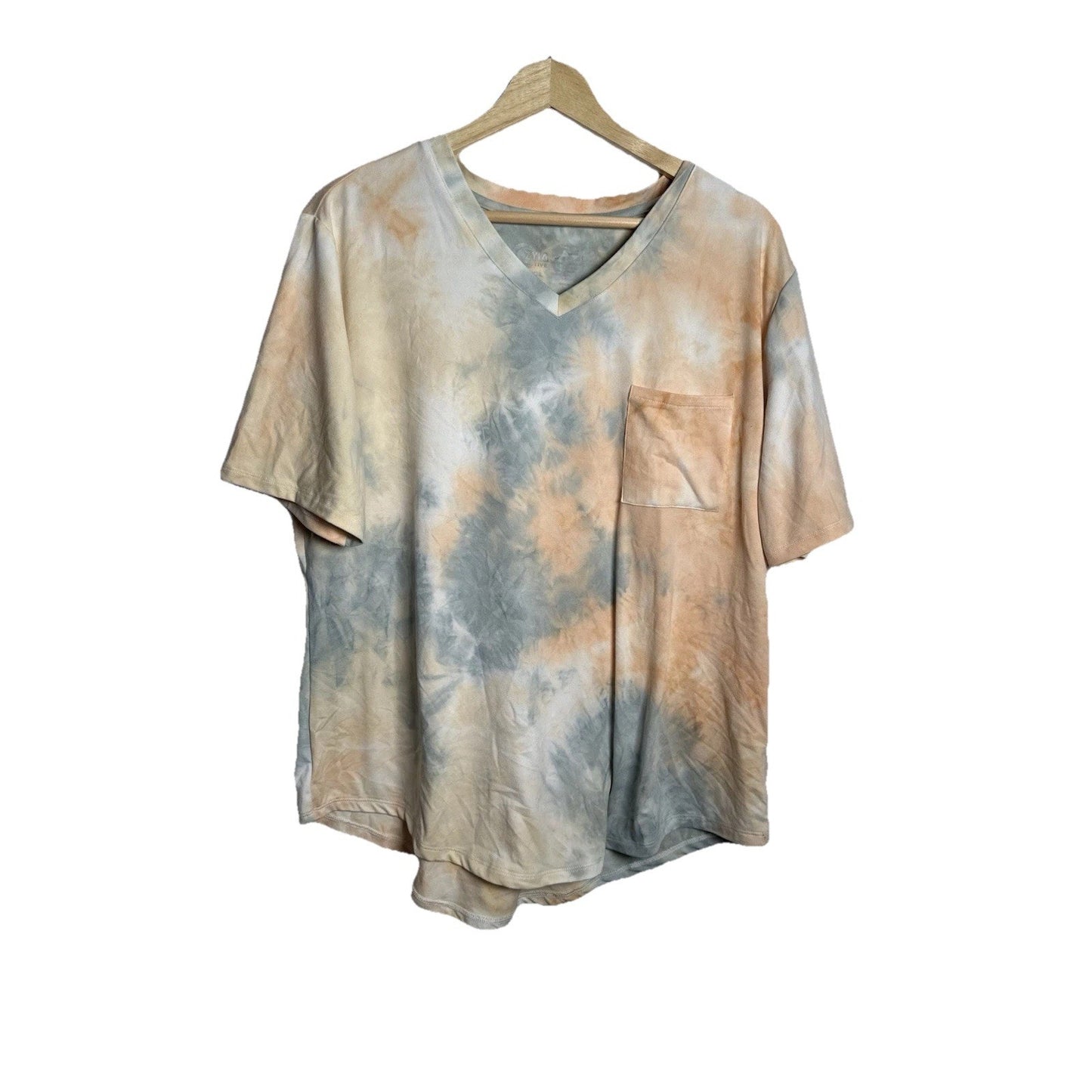 Zyia Active Hendrix Dusk Go To Pocket V-neck Womens Sz 3XL Athleisure Active