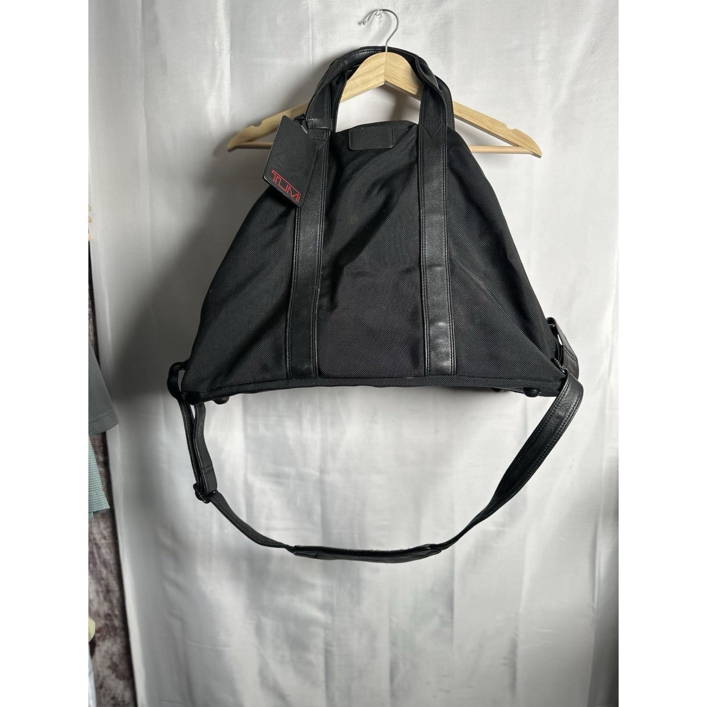 TUMI Boston Bag W/ ID Travel Black Weekender Carry On