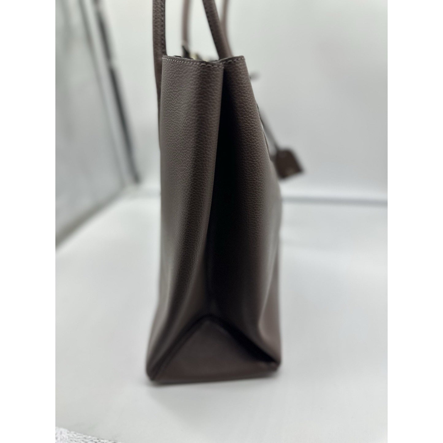 Kate Spade NY Eva Large Leather Tote Shoulder Bag Taupe Careercore ! Orig $449