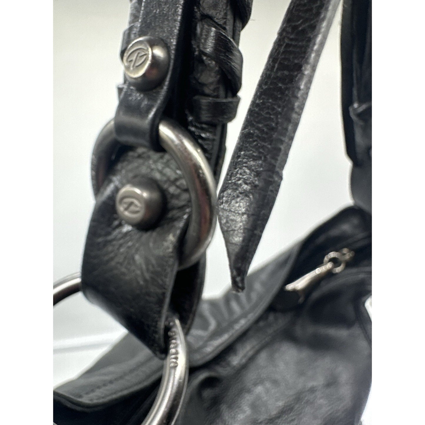 Francesca Bellavita Leather Hobo Handbag Shoulder Bag