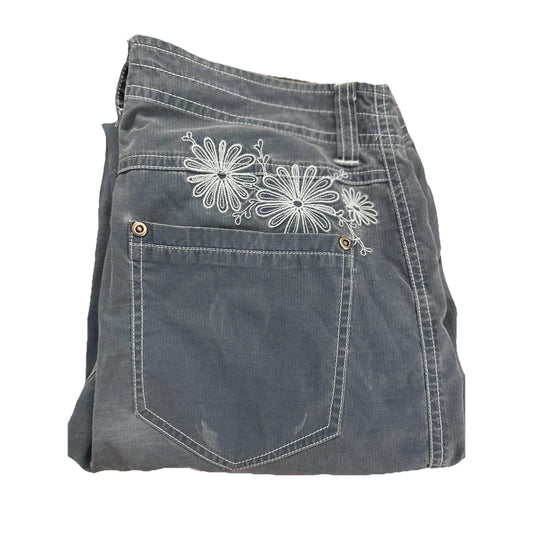 KUHL Kendra Capri Embroidered Womens Sz 8 Hiking Camping Outdoors Dry Stretch