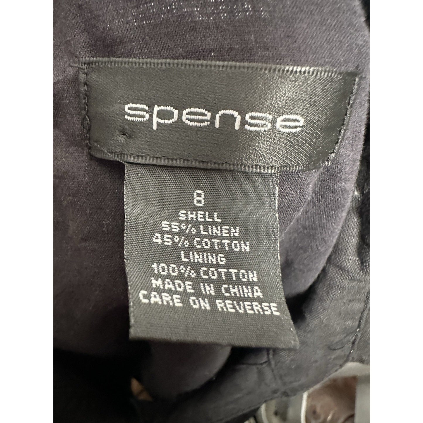 Spense Linen Blend Dress Womens Sz 8 Milatary Goth Steampunk Grunge Gorpcore