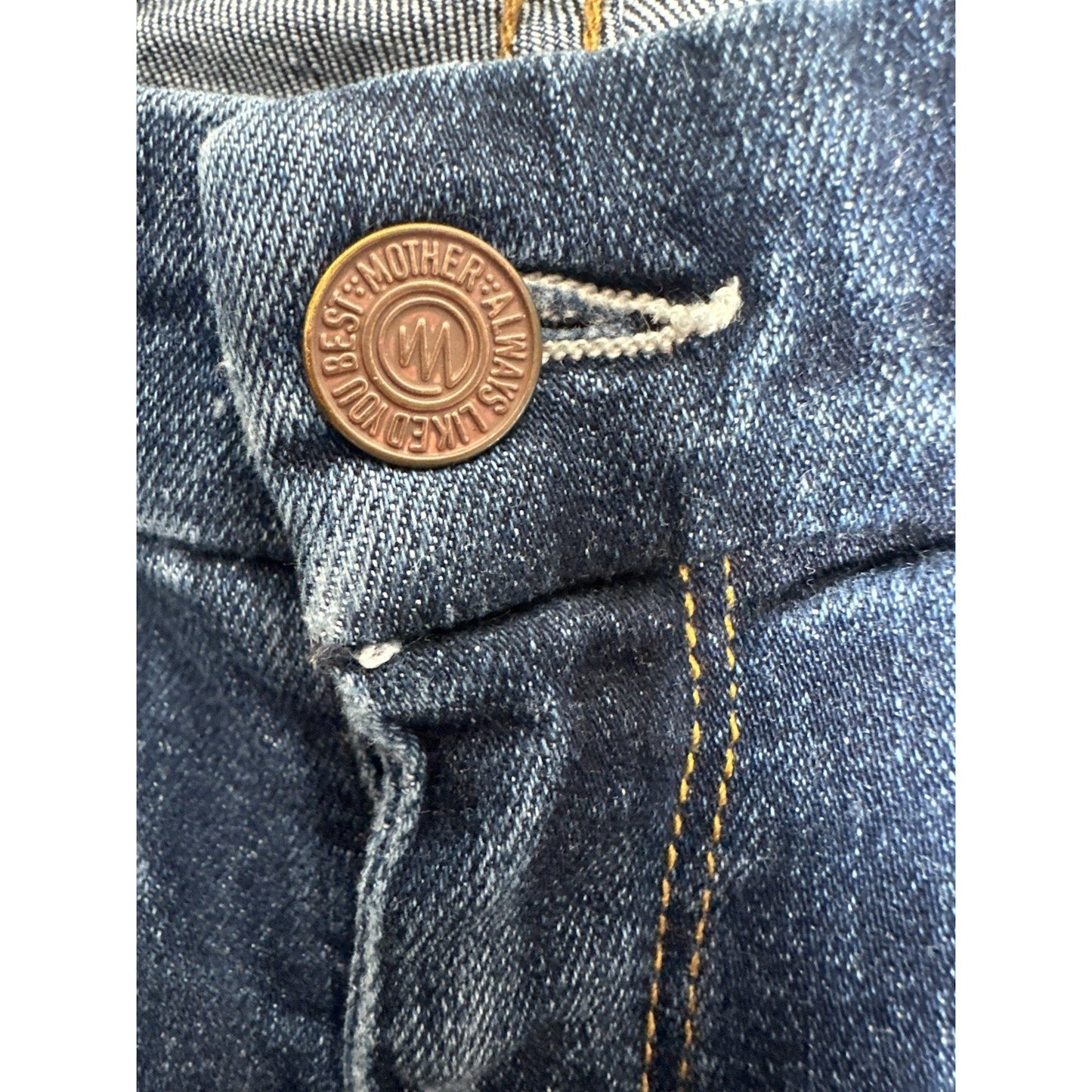 Mother The Looker Crop Jeans Womens Sz 27 Everyday Classic Dark Wash Capsule
