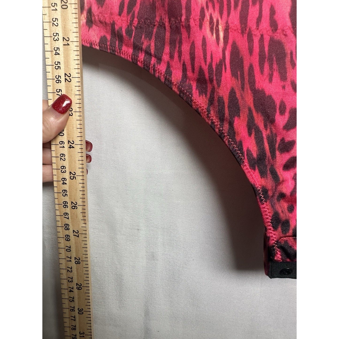 Yitty Kitty Headliner Shaping Open Bust Thong Bodysuit Cheetah Womens Sz 1x