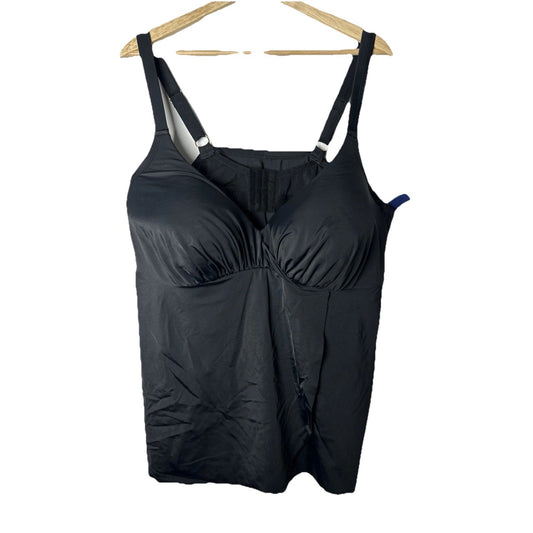 Swimsuits For All Swim Dress Womens Sz 46D Tankini Beach Vacation Lake Pool