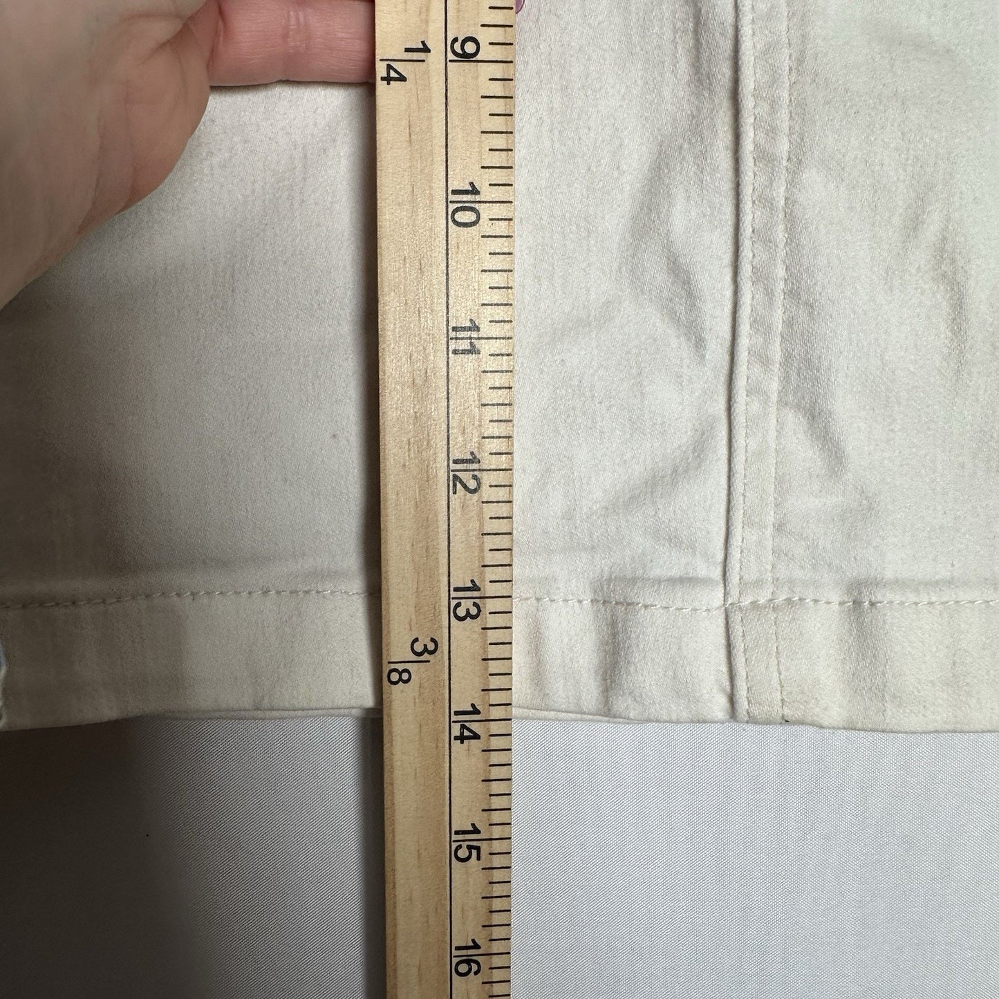 We The Free People She’s All That Mini Skirt Cream White Denim Jean Women's 25