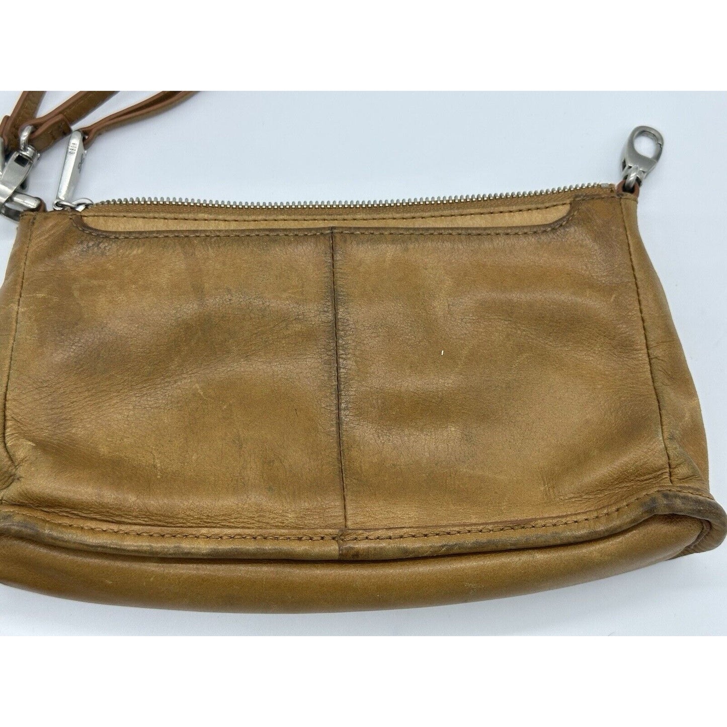 HOBO I nternational Crossbody Bag Brown Leather Purse Small Excellent