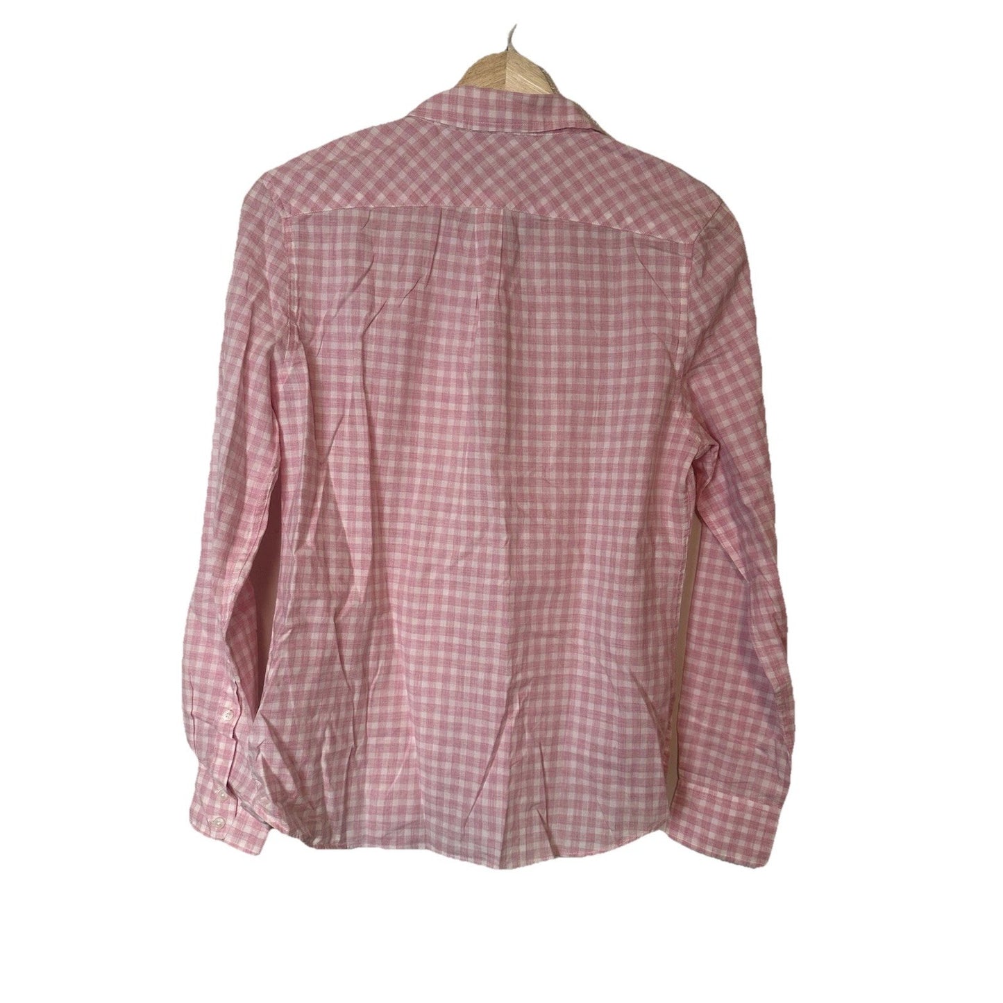 NWT UNTUCKit Calina Gingham Print Long Sleeve Button Down Shirt Size 4