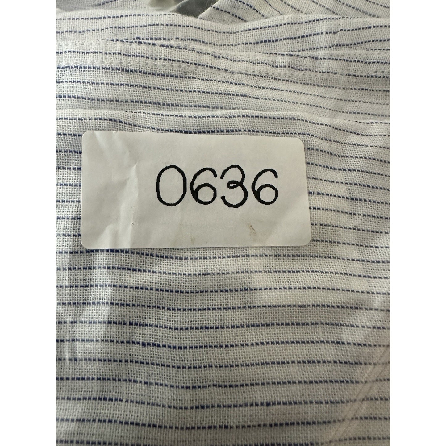 NWT UNTUCKit Linen Blend Angelen Striped Long Sleeve Button Down Shirt Size 0